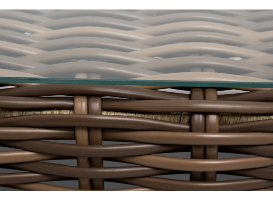 "Палермо" журнальный столик из искусственного ротанга, цвет соломенный в Набережных Челнах