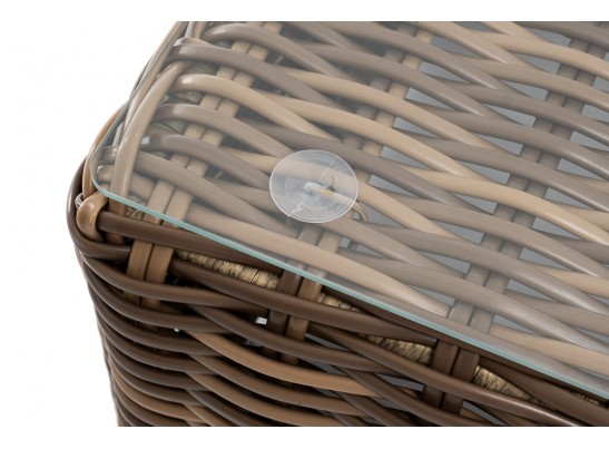 "Палермо" журнальный столик из искусственного ротанга, цвет соломенный в Набережных Челнах