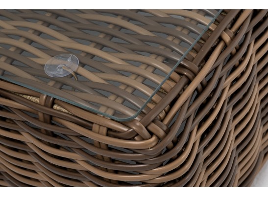 "Палермо" журнальный столик из искусственного ротанга, цвет соломенный в Набережных Челнах