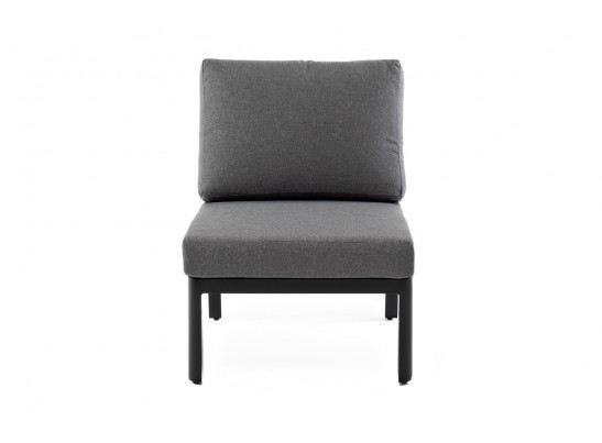 "Париж" модуль диванный алюминиевый центральный, цвет серый в Набережных Челнах