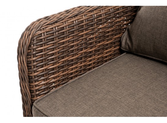 "Прованс" диван из искусственного ротанга трехместный, цвет коричневый в Набережных Челнах
