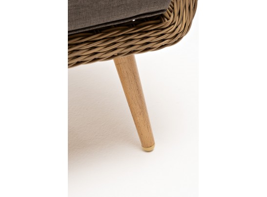 "Прованс" диван из искусственного ротанга трехместный, цвет соломенный в Набережных Челнах