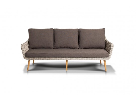 "Прованс" диван из искусственного ротанга трехместный, цвет бежевый в Набережных Челнах