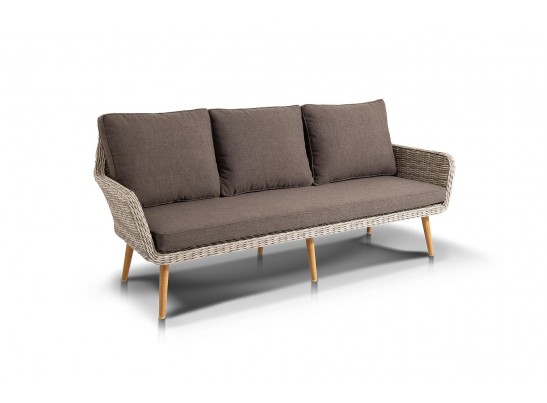 "Прованс" диван из искусственного ротанга трехместный, цвет бежевый в Набережных Челнах