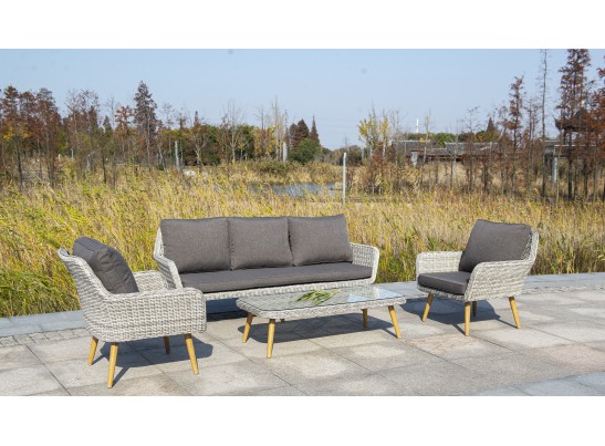 "Прованс" диван из искусственного ротанга трехместный, цвет бежевый в Набережных Челнах