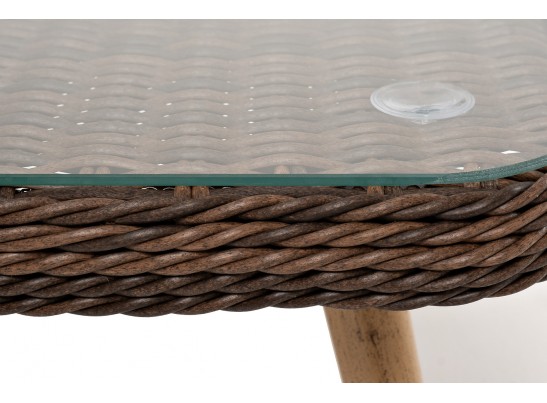 "Прованс" столик журнальный из ротанга, цвет коричневый в Набережных Челнах