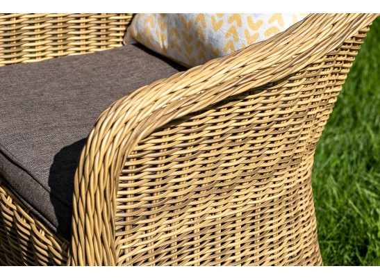 "Равенна" лаунж-зона из искусственного ротанга, цвет соломенный в Набережных Челнах