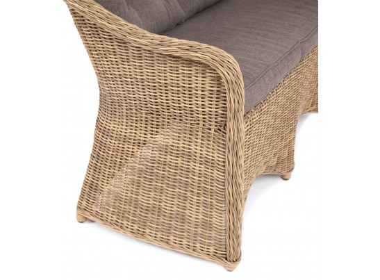 "Равенна" диван двухместный плетенный из ротанга, цвет соломенный в Набережных Челнах