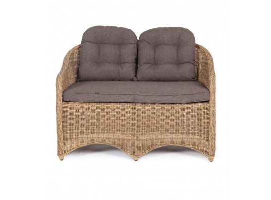 "Равенна" диван двухместный плетенный из ротанга, цвет соломенный в Набережных Челнах