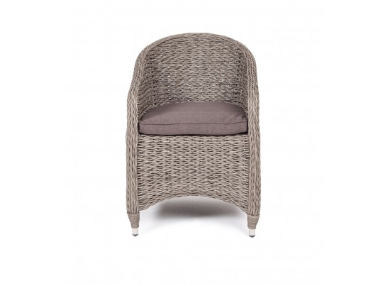 "Равенна" плетеное кресло из искусственного ротанга (гиацинт), цвет серый в Набережных Челнах