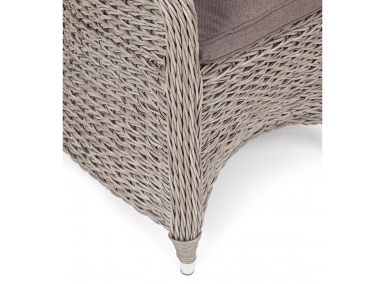 "Равенна" плетеное кресло из искусственного ротанга (гиацинт), цвет серый в Набережных Челнах