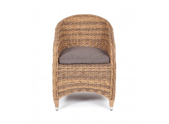 "Равенна" плетеное кресло из искусственного ротанга (гиацинт), цвет соломенный в Набережных Челнах