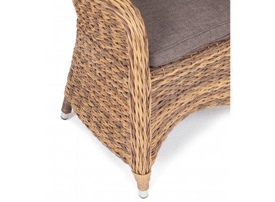 "Равенна" плетеное кресло из искусственного ротанга (гиацинт), цвет соломенный в Набережных Челнах