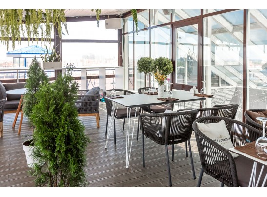 "Руссо" обеденный стол из HPL 150х80см, цвет молочный в Набережных Челнах