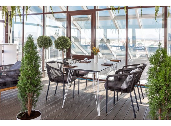 "Руссо" обеденный стол из HPL 150х80см, цвет молочный в Набережных Челнах