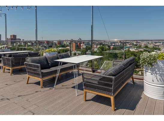 "Руссо" обеденный стол из HPL 150х80см, цвет молочный в Набережных Челнах