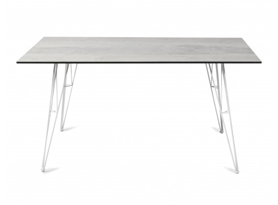 "Руссо" обеденный стол из HPL 150х80см, цвет светло-серый в Набережных Челнах
