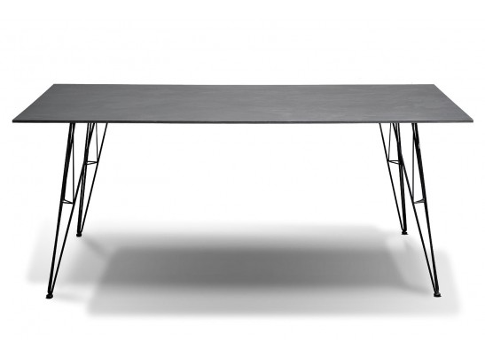 "Руссо" обеденный стол из HPL 184х80см, цвет "серый гранит" в Набережных Челнах