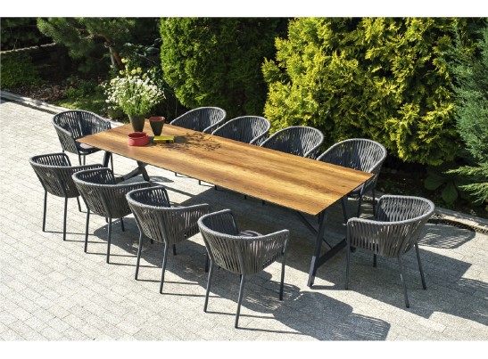 "Санта-Фе" обеденная группа на 10 персон, стол HPL, плоский роуп в Набережных Челнах