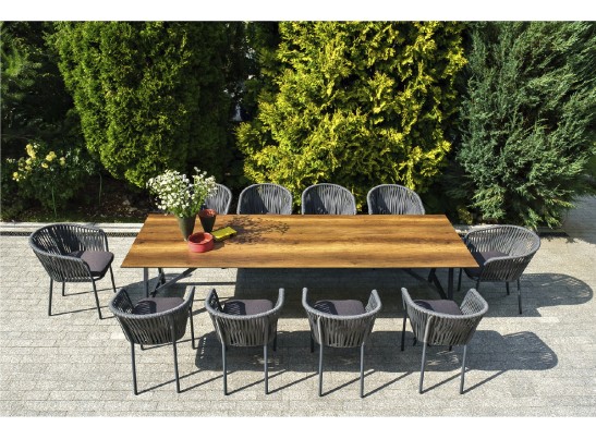 "Санта-Фе" обеденная группа на 10 персон, стол HPL, плоский роуп в Набережных Челнах