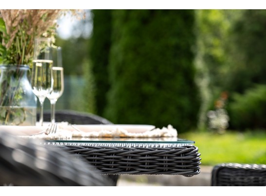 "Сицилия" обеденная группа плетеная, цвет графит в Набережных Челнах