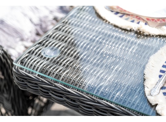 "Сицилия" обеденная группа плетеная, цвет графит в Набережных Челнах