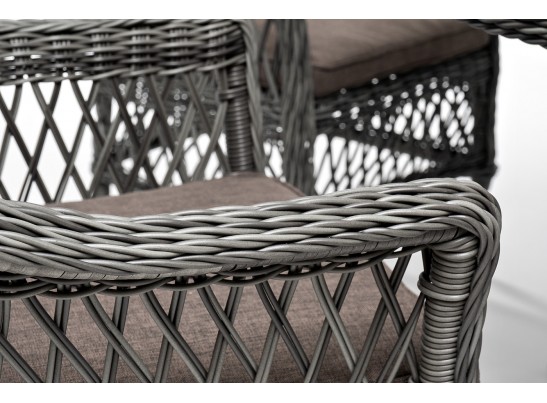 "Сицилия" обеденная группа плетеная, цвет графит в Набережных Челнах