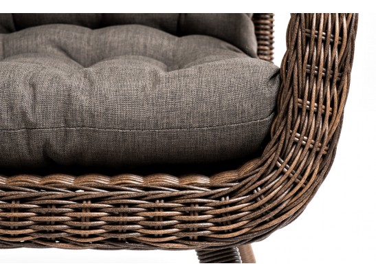 "Толедо" кресло плетеное с подушками, цвет коричневый в Набережных Челнах