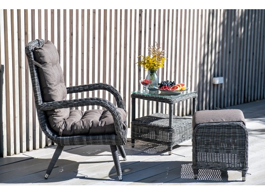 "Толедо" пуф плетеный, цвет графит в Набережных Челнах