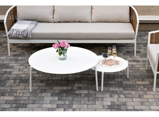 "Тоскана" лаунж-зона из искусственного ротанга, цвет соломенный в Набережных Челнах