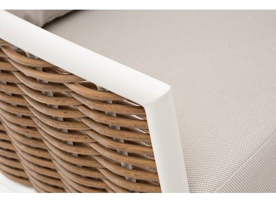 "Тоскана" лаунж-зона из искусственного ротанга, цвет соломенный в Набережных Челнах