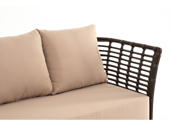 "Валенсия" диван из искусственного ротанга трехместный, цвет бронзовый в Набережных Челнах