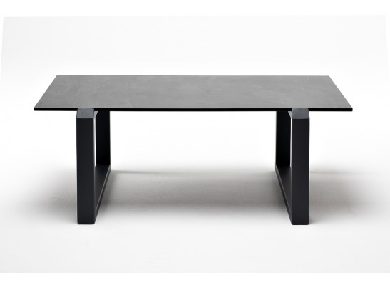 "Варадеро" журнальный стол из HPL 110х60 H43, каркас алюминий темно-серый (RAL 7024), цвет столешницы "серый гранит" в Набережных Челнах