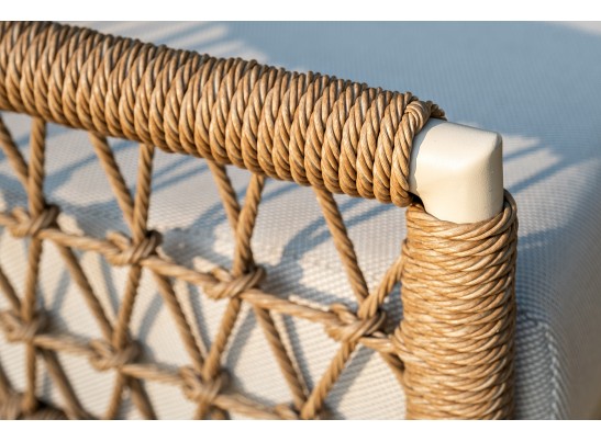 "Венеция" лаунж-зона из искусственного ротанга, цвет соломенный в Набережных Челнах