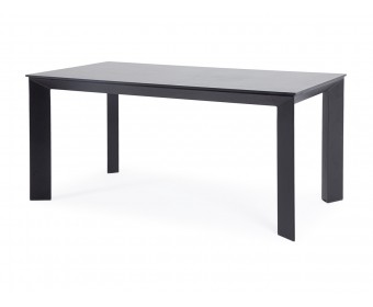 "Венето" обеденный стол из HPL 240х100см, цвет "серый гранит", каркас черный