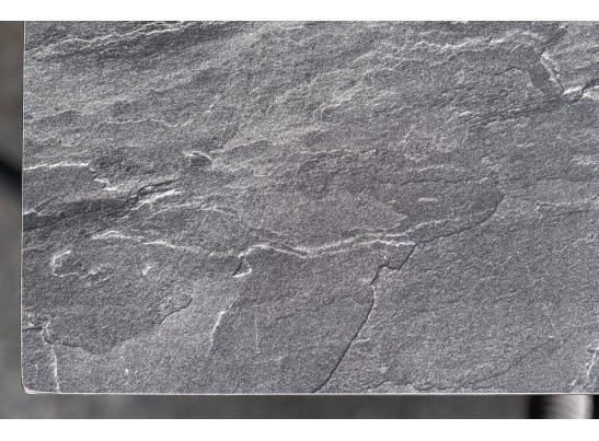 "Венето" обеденный стол из HPL 160х80см, цвет "серый гранит", каркас черный в Набережных Челнах