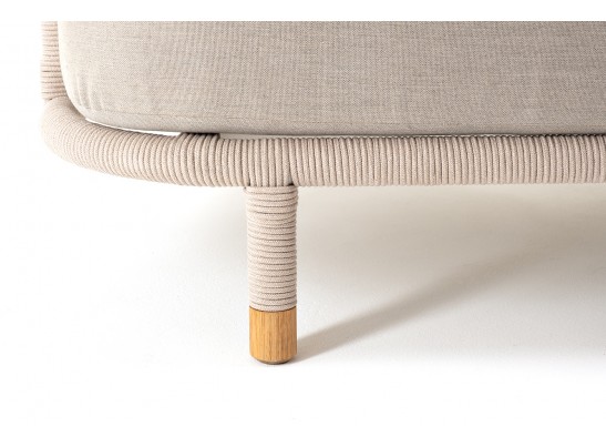 "Верона" диван 3-местный плетеный из роупа, каркас алюминий белый муар, роуп бежевый круглый, ткань бежевая 052 в Набережных Челнах "Верона" диван 3-местный плетеный из роупа, каркас алюминий белый муар, роуп бежевый круглый, ткань бежевая 052 в Набережных Челнах