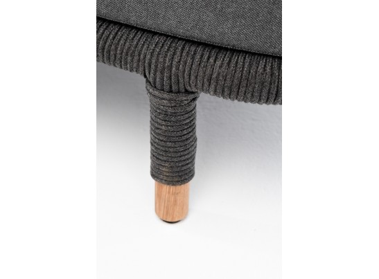 "Верона" диван 3-местный плетеный из роупа, каркас алюминий темно-серый (RAL7024) муар, роуп темно-серый круглый, ткань темно-серая 027 в Набережных Челнах "Верона" диван 3-местный плетеный из роупа, каркас алюминий темно-серый (RAL7024) муар, роуп темно-серый круглый, ткань темно-серая 027 в Набережных Челнах