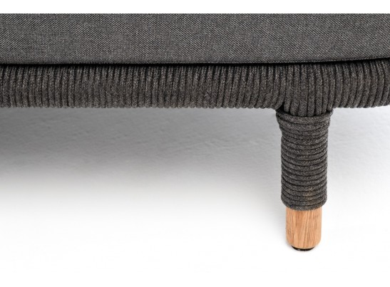 "Верона" диван 3-местный плетеный из роупа, каркас алюминий темно-серый (RAL7024) муар, роуп темно-серый круглый, ткань темно-серая 027 в Набережных Челнах "Верона" диван 3-местный плетеный из роупа, каркас алюминий темно-серый (RAL7024) муар, роуп темно-серый круглый, ткань темно-серая 027 в Набережных Челнах