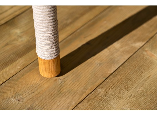 "Верона" лаунж-зона 5-местная плетеная из роупа (веревки), каркас алюминиевый белый, роуп бежевый в Набережных Челнах