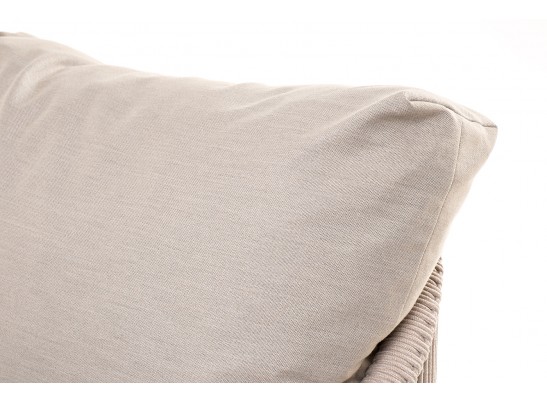 "Верона" лаунж-зона 5-местная плетеная из роупа (веревки), каркас алюминиевый белый, роуп бежевый в Набережных Челнах