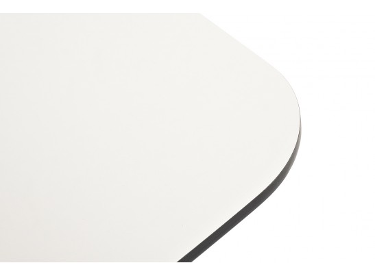 "Верона" журнальный стол из HPL 120х65, H40, каркас белый муар, цвет столешницы "молочный" в Набережных Челнах