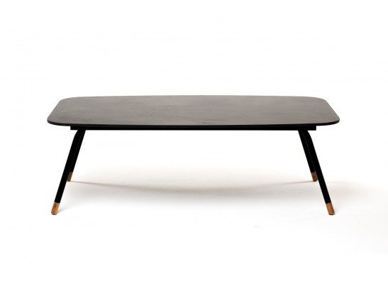"Верона" журнальный стол из HPL 120х65, H40, каркас черный муар, цвет столешницы "серый гранит" в Набережных Челнах