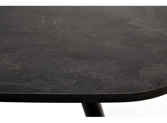 "Верона" журнальный стол из HPL 120х65, H40, каркас черный муар, цвет столешницы "серый гранит" в Набережных Челнах