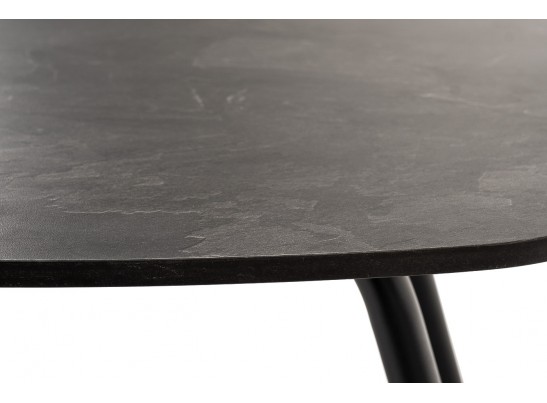 "Верона" журнальный столик из HPL 70х50, H40, каркас черный муар, цвет столешницы "серый гранит" в Набережных Челнах