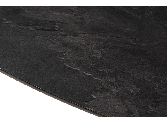 "Верона" журнальный столик из HPL 70х50, H40, каркас черный муар, цвет столешницы "серый гранит" в Набережных Челнах