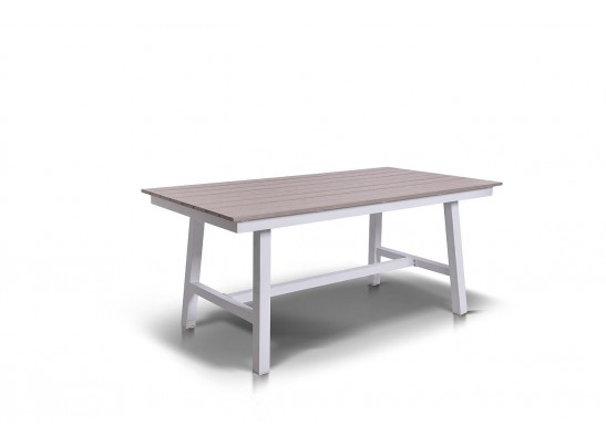 "Сан Ремо" стол обеденный из ДПК, каркас алюминиевый в Набережных Челнах