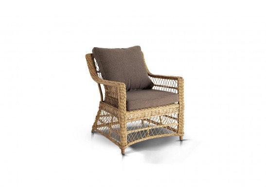 "Гранд Латте" кресло из искусственного ротанга, цвет соломенный в Набережных Челнах