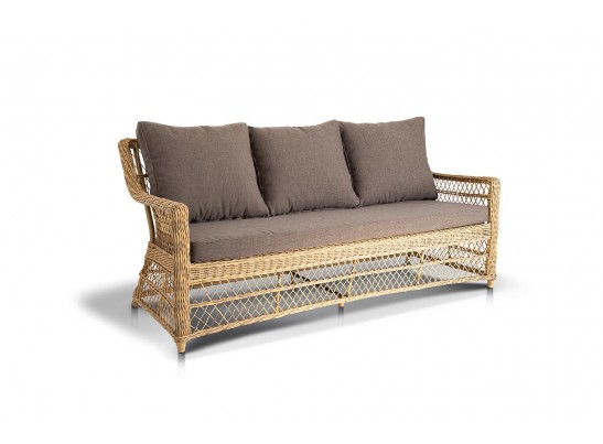 "Гранд Латте" лаунж-зона из искусственного ротанга, цвет соломенный в Набережных Челнах