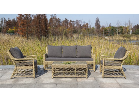 "Гранд Латте" кресло из искусственного ротанга, цвет соломенный в Набережных Челнах